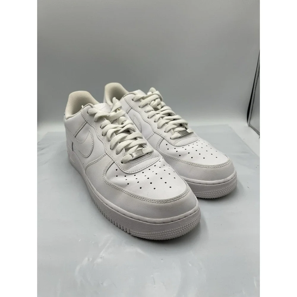Nike Air Force 1 '07 Low Triple White CW2288 111‎ Size 14